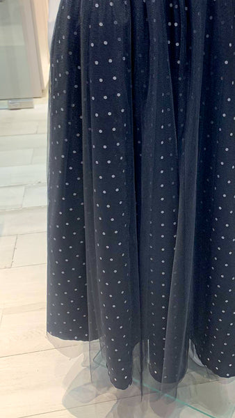 Retro Skirt - Black Based Polka Dot