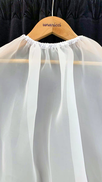 Baptismal Gown with Lace in White