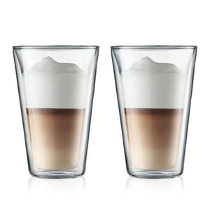 Bodum Canteen Double Wall Glass (2pcs) Large 13.5oz, Transparent
