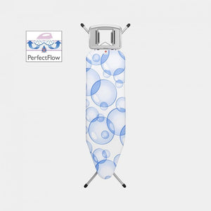 Brabantia Ironing Board B 124 x 38 cm for Steam Iron - Bubbles