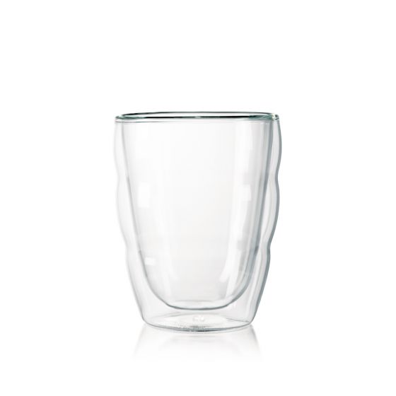 Bodum Pilatus Double Wall Glass (2pcs) Small 8oz, Transparent