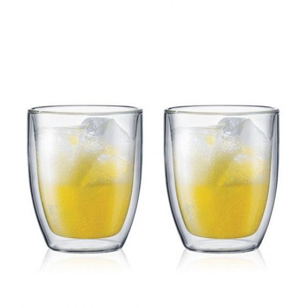 Bodum Bistro Double Wall Glass (2pcs) 15oz, Transparent