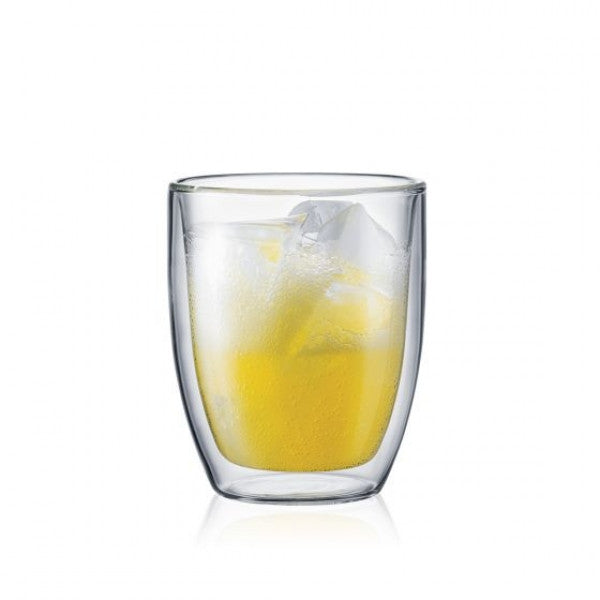 Bodum Bistro Double Wall Glass (2pcs) 15oz, Transparent