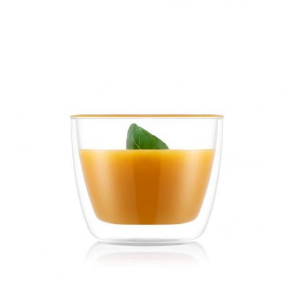 Bodum Bistro Double Wall Glass (2pcs) 15oz, Transparent