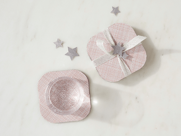 Chilewich Mini Basketweave Square Blush Coaster (Set of 4)