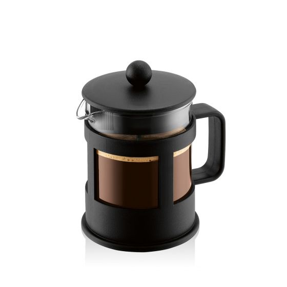Bodum Kenya French Press Coffee Maker, 4 cup, 17 oz Black