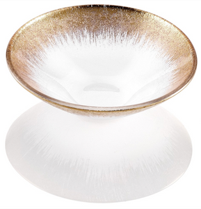 IVV Orizzonte Individual Bowl 19cm Clear Gold Decoration