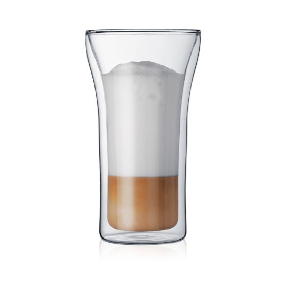 Bodum Assam Double Wall Glass (2pcs) Large 13.5oz, Transparent