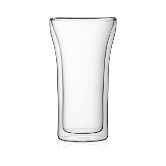 Bodum Assam Double Wall Glass (2pcs) Large 13.5oz, Transparent