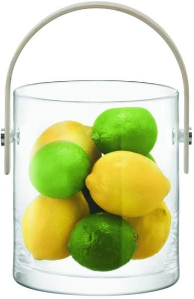 LSA Circle Container and Ash Handle H24m Clear