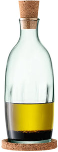 LSA Mia Oil / Vinegar Bottle & Cork Stopper & Base 390ml
