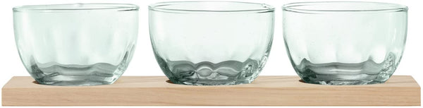 LSA Mia Tapas Set & Oak Base L32cm