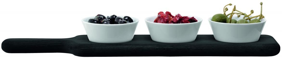 LSA Paddle Bowl Set & Black Beech Paddle L40cm