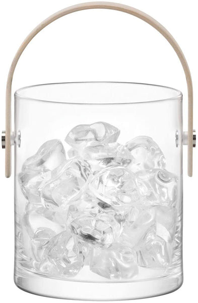 LSA Circle Container and Ash Handle H24m Clear