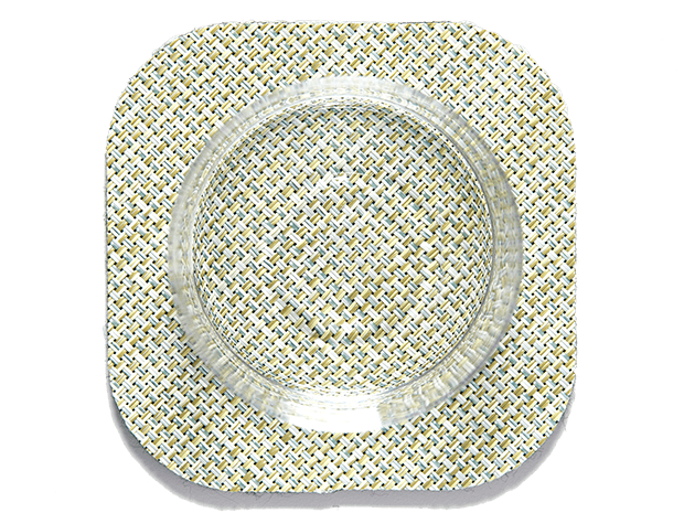 Chilewich Mini Basketweave Square Matcha Coaster (Set of 4)