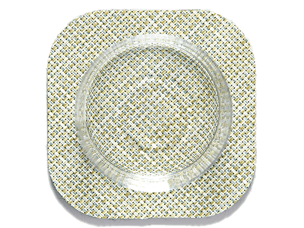 Chilewich Mini Basketweave Square Matcha Coaster (Set of 4)