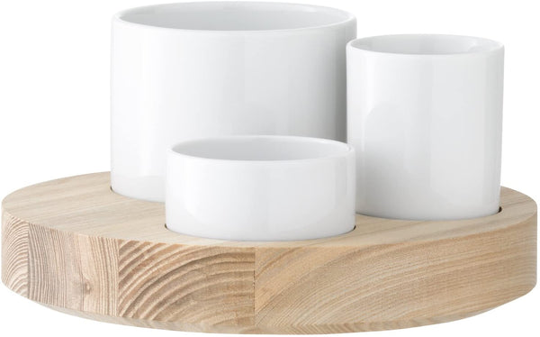 LSA Olive Set & Ash Base 18cm