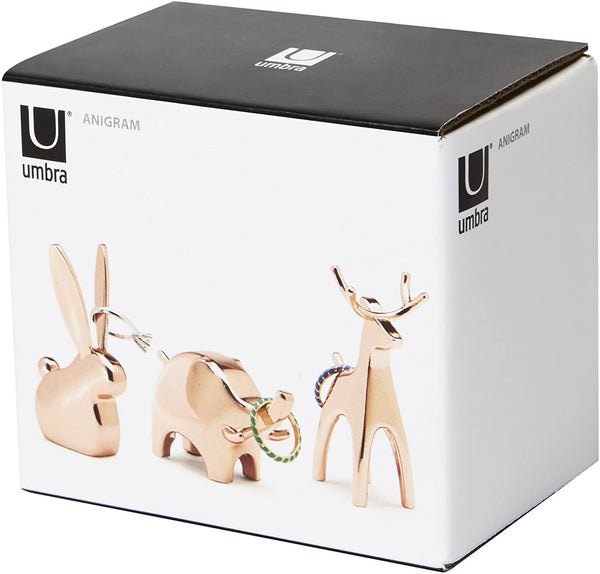 Umbra Anigram Ring Holder Set Copper