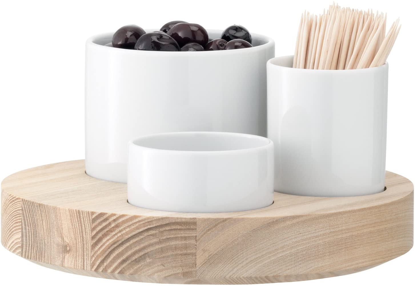 LSA Olive Set & Ash Base 18cm