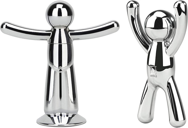 Umbra Buddy Opener + Corkscrew Set Chrome