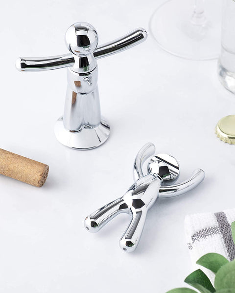 Umbra Buddy Opener + Corkscrew Set Chrome