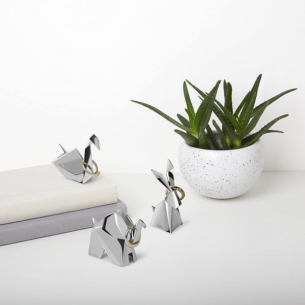 Umbra Origami Ring Holder Set Chrome