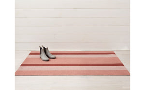 Chilewich Shag Bold Stripe Doormat Peach