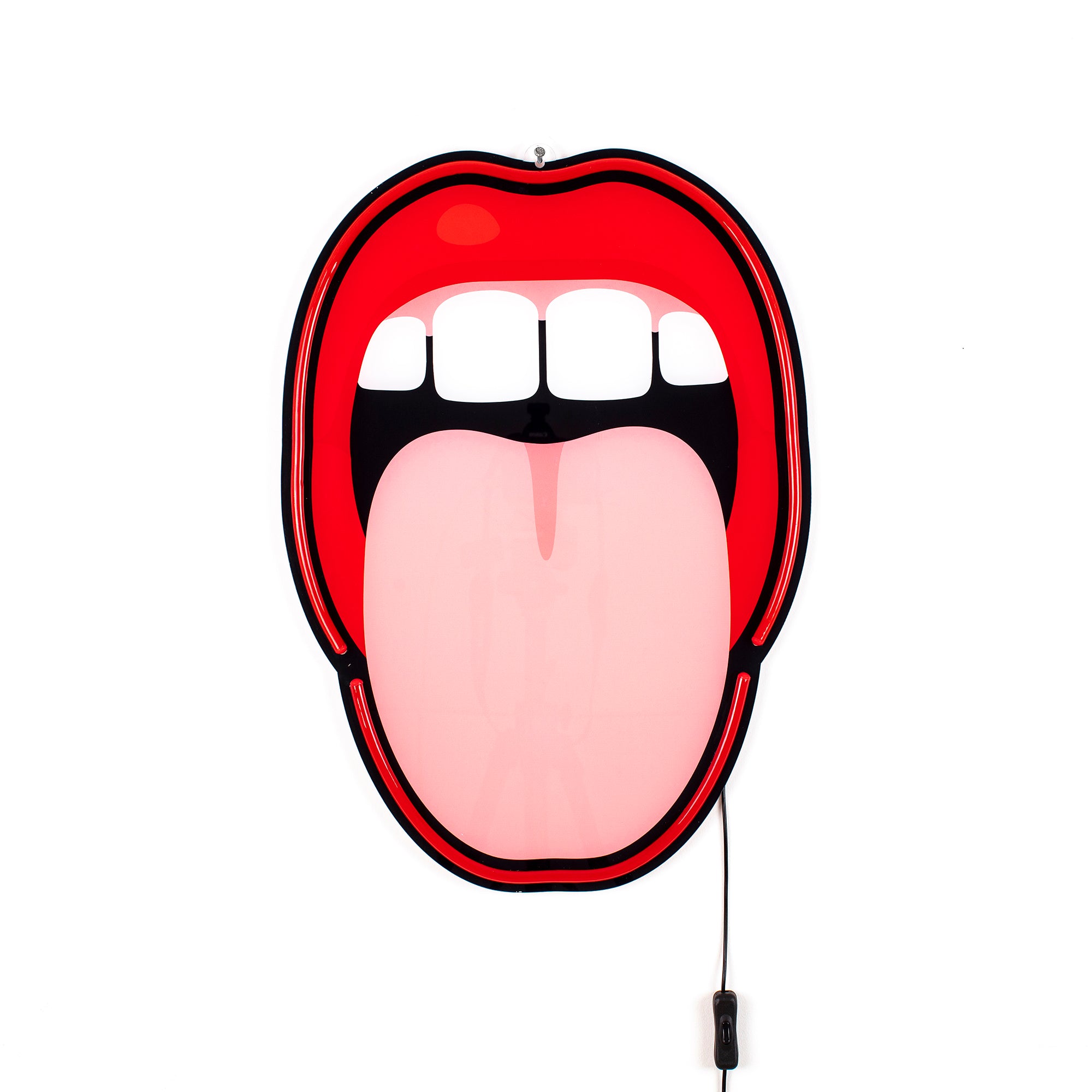 Seletti LED Sign with Transformer 'Blow' - Tongue