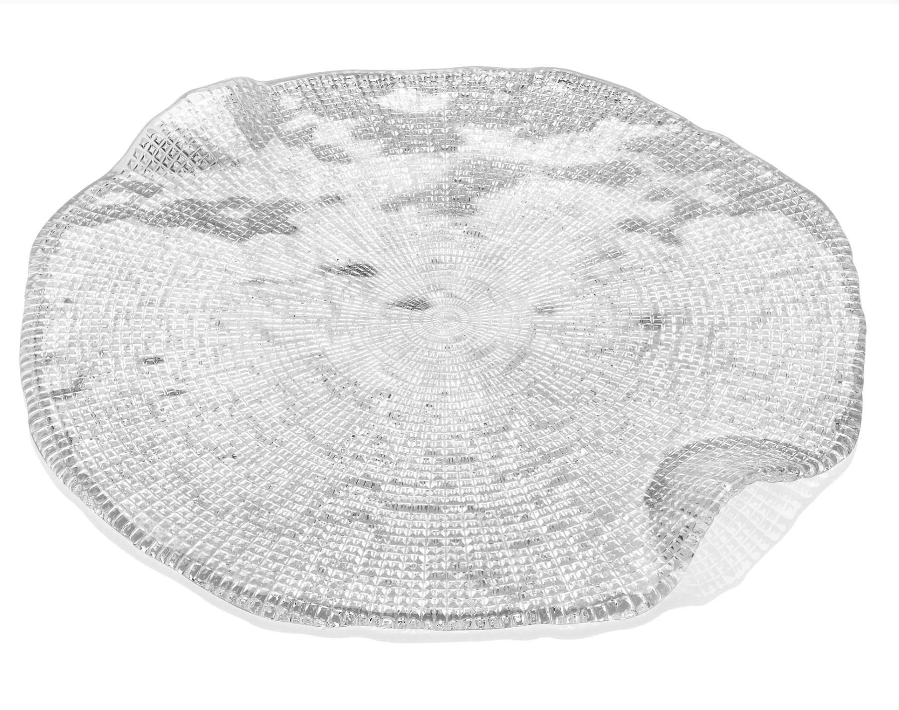 IVV Diamante' Cheese Plate 32cm Clear