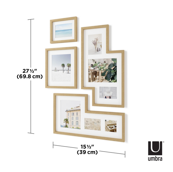 Umbra Mingle Gallery Picture Frame Natural Set of 4