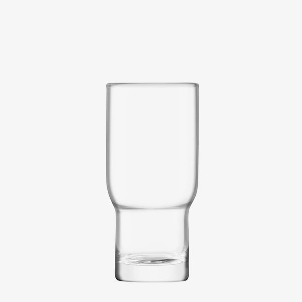 LSA Utility Highball Clear & Ash Coaster 390ml (Set of 2)