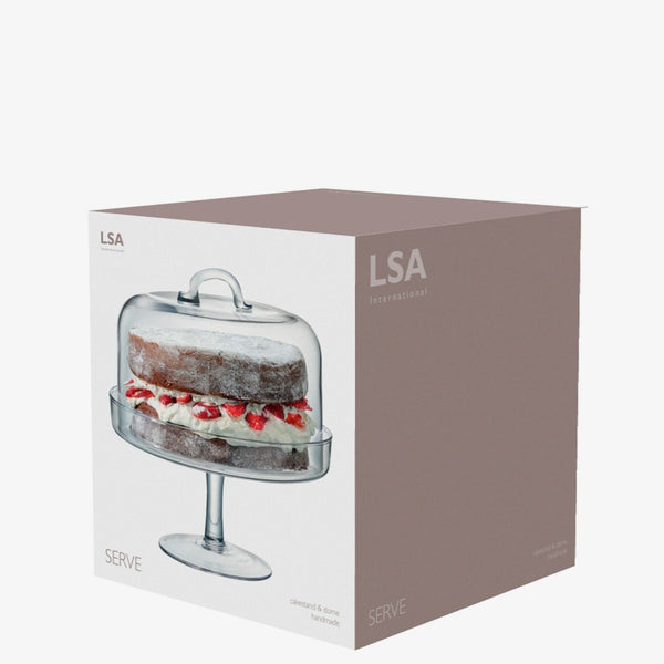 LSA Serve Cakestand & Dome dia:26.5cm