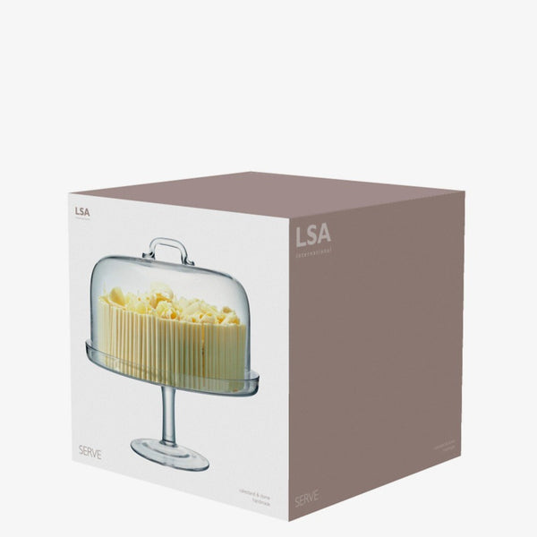 LSA Serve Cakestand & Dome dia:34.5cm