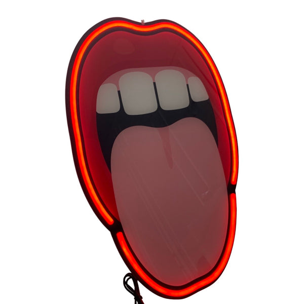Seletti LED Sign with Transformer 'Blow' - Tongue
