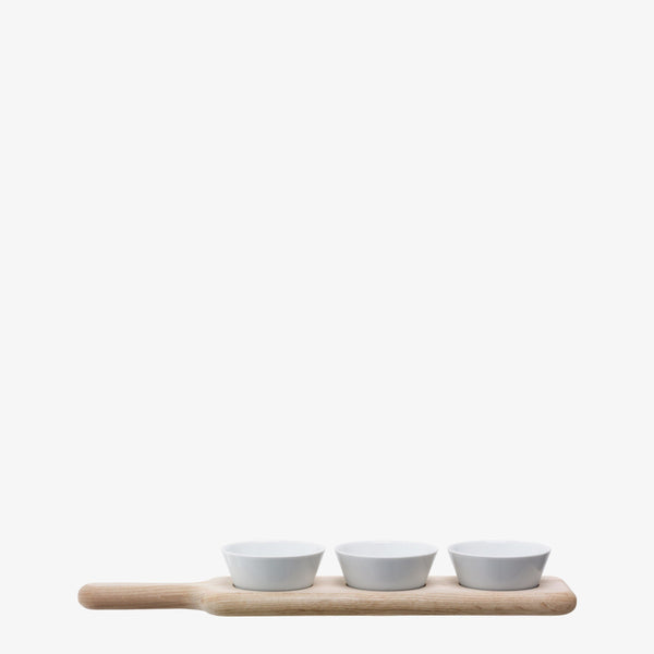 LSA Paddle Bowl Set & Oak Paddle L40cm