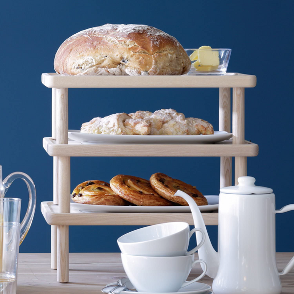 LSA Stilt Bread & Oil Ash Serving Stand length:35.5cm