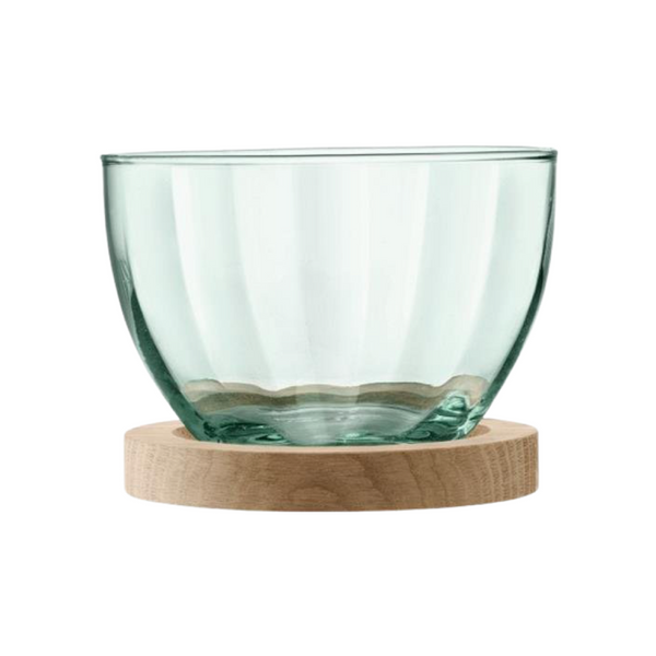 LSA Mia Serving Dish & Oak Base 12cm