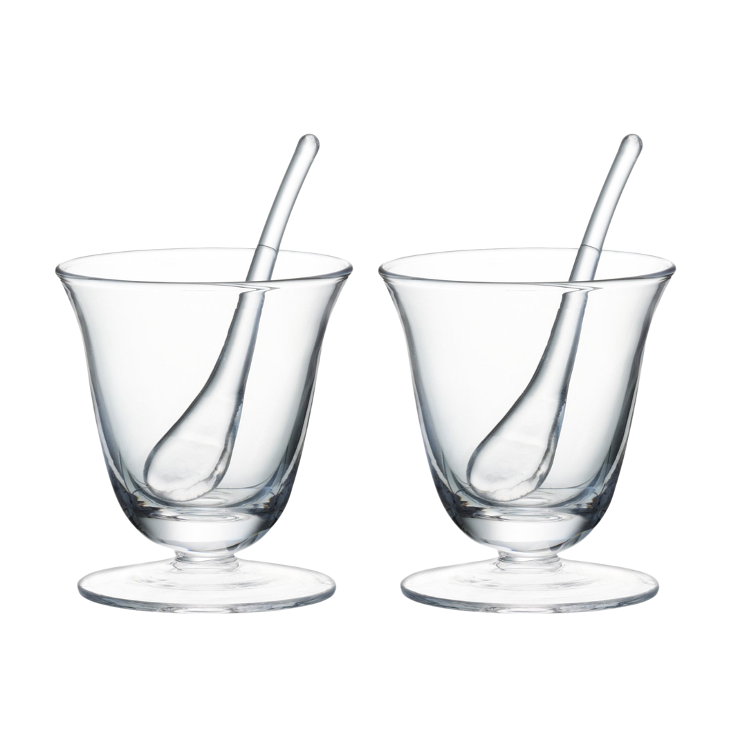 LSA Serve Condiment Pot & Scoop H8cm (Set of 2)