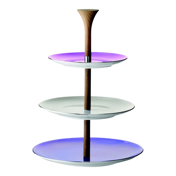 LSA Polka Tiered Cakestand dia:37cm Pastel Assorted