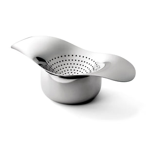 Robert Welch Drift Tea Strainer and Bowl