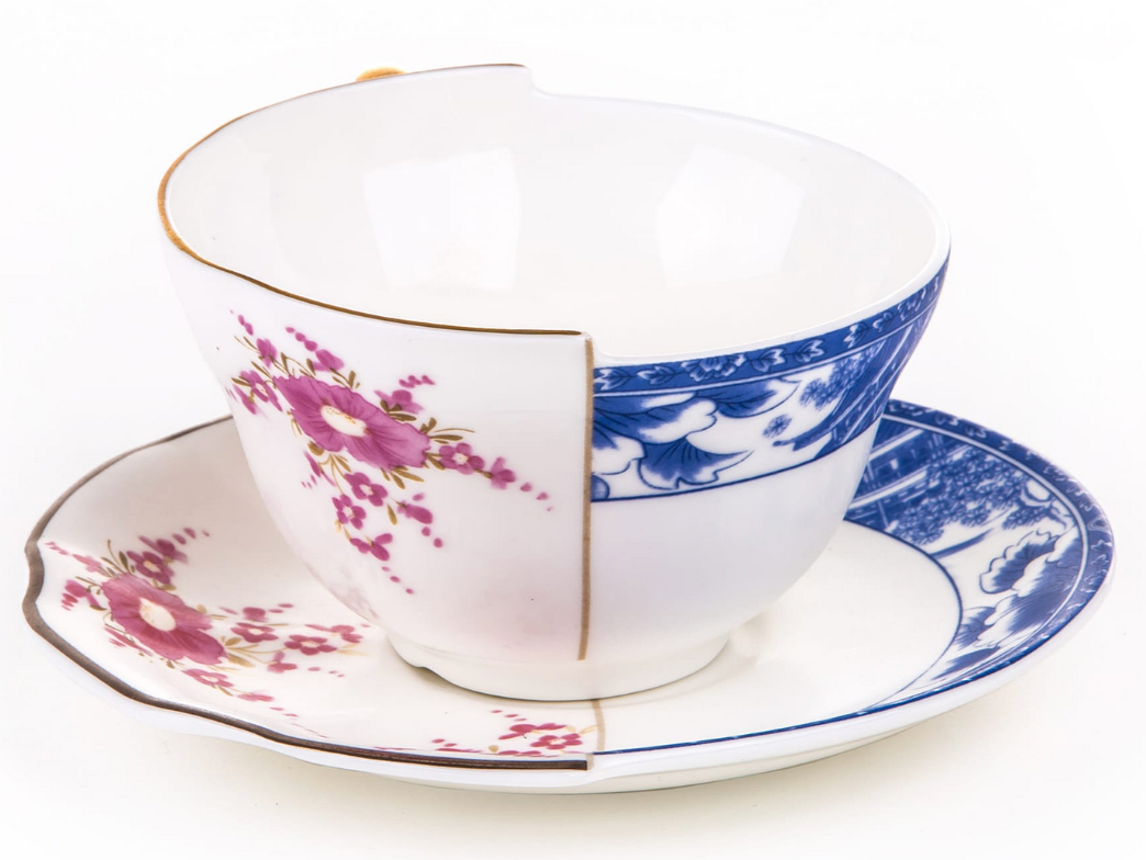 Seletti Hybrid Zenobia Teacup and Saucer