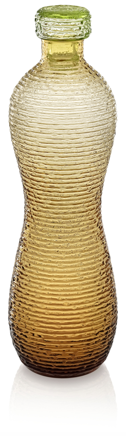 IVV Multicolor Bottle 32.5cm 1.35L Amber with Green Stopper