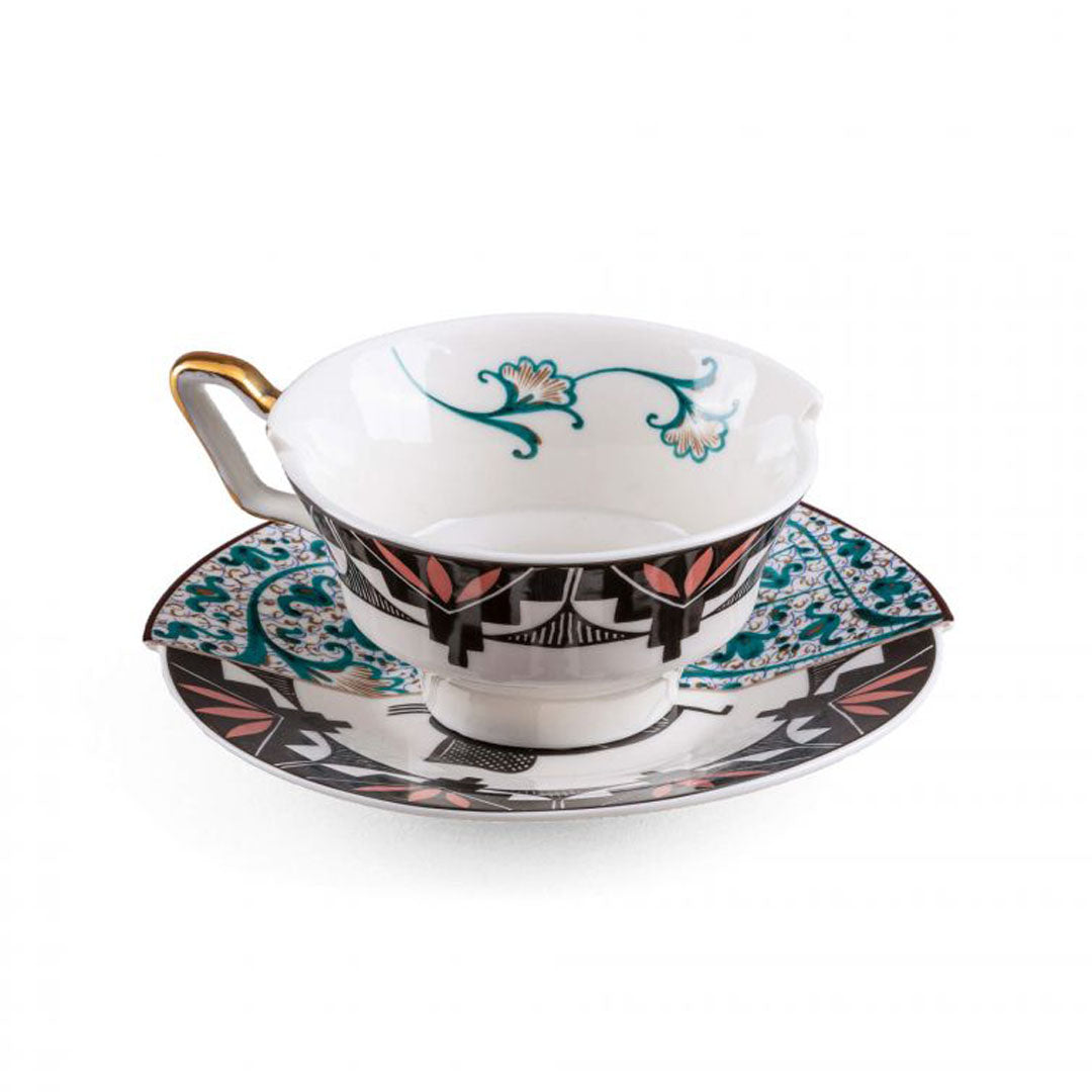 Seletti Hybrid Aspero Teacup and Saucer