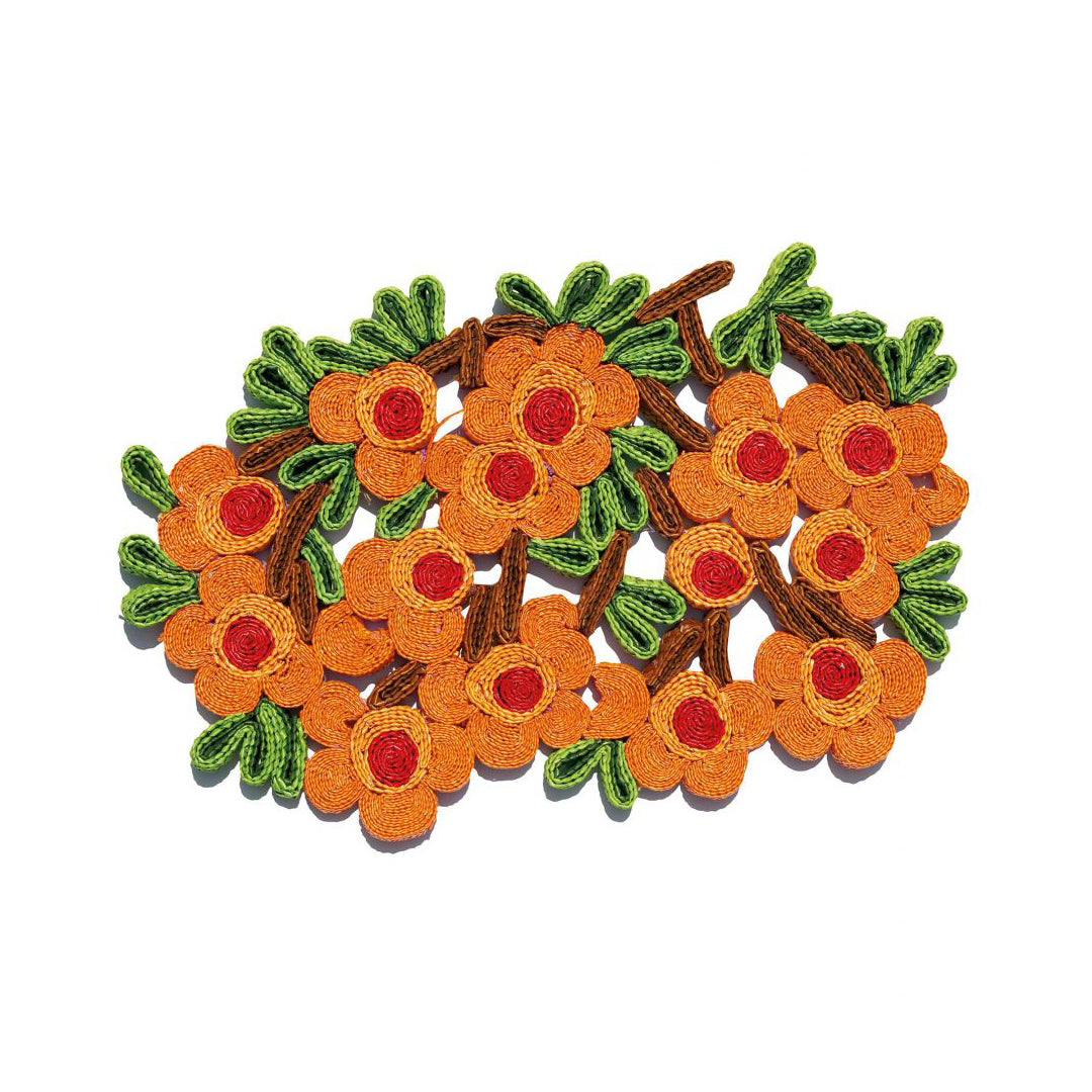 Seletti Florigraphie Camelia Straw Table Mat