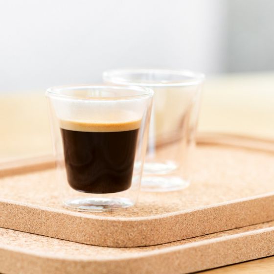 Bodum Canteen Double Wall Glass (2pcs) Small 3oz, Transparent