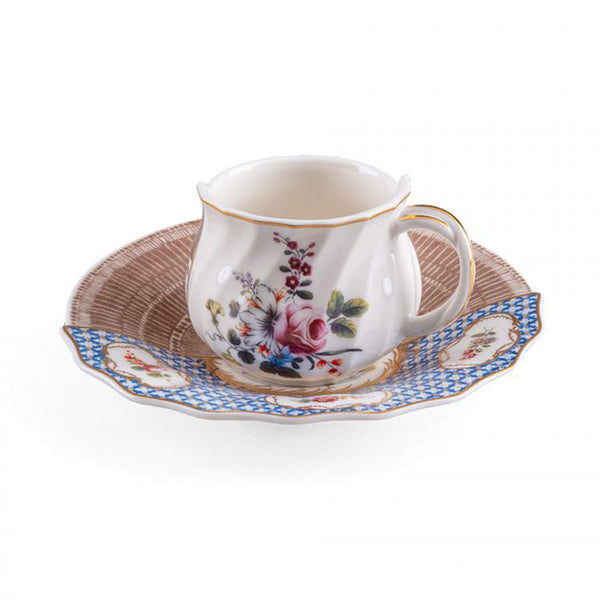 Seletti Hybrid 2.0 Djenne Coffee Cup and Saucer