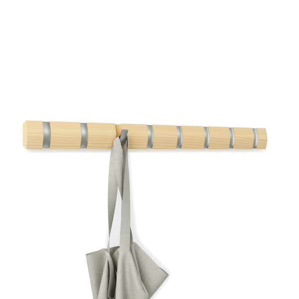 Umbra Natural Flip 8 Wall Mounted Coat Rack