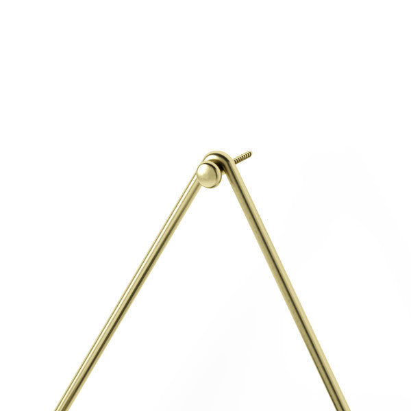 Umbra White/Brass Trigg Wall Display (Set of 2)