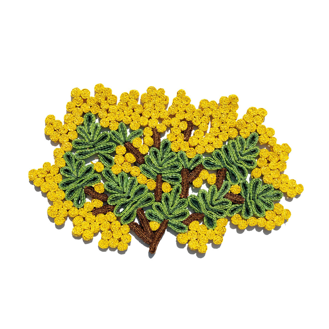 Seletti Florigraphie Mimosa Straw Table Mat