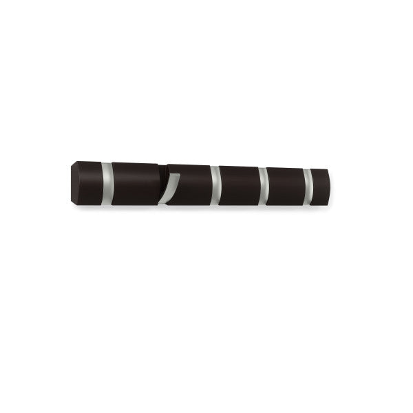 Umbra Espresso Flip Wall Mounted Coat Rack